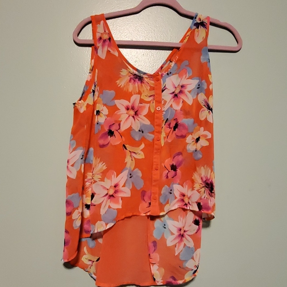 womens high low tank